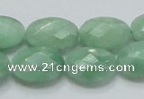 CBJ30 15.5 inches 13*18mm faceted oval jade beads wholesale