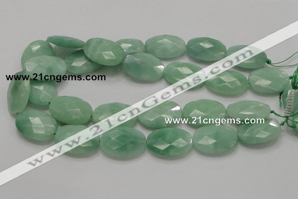 CBJ31 15.5 inches 22*30mm faceted oval jade beads wholesale