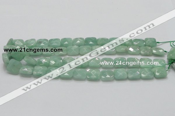 CBJ33 15.5 inches 15*15mm faceted square jade beads wholesale