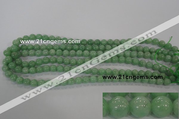 CBJ343 15.5 inches 8mm round AAA grade natural jade beads