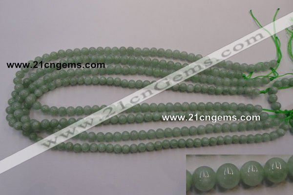 CBJ411 15.5 inches 6mm round natural jade beads wholesale