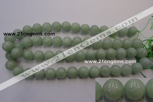 CBJ415 15.5 inches 14mm round natural jade beads wholesale