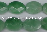 CBJ49 15.5 inches 15*20mm faceted oval jade beads wholesale