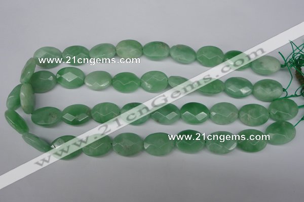 CBJ49 15.5 inches 15*20mm faceted oval jade beads wholesale