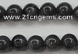 CBJ503 15.5 inches 8mm round black jade beads wholesale