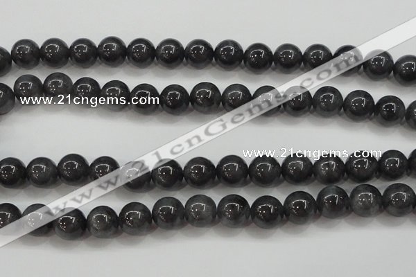 CBJ504 15.5 inches 10mm round black jade beads wholesale