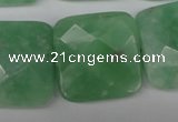 CBJ51 15.5 inches 25*25mm faceted square jade beads wholesale