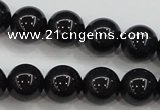 CBJ554 15.5 inches 10mm round Russian black jade beads wholesale