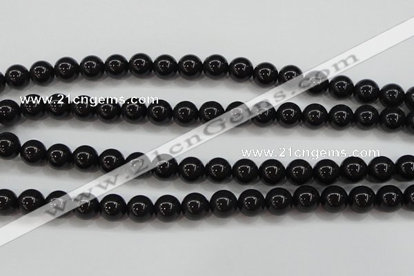 CBJ554 15.5 inches 10mm round Russian black jade beads wholesale