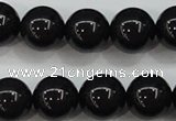 CBJ555 15.5 inches 12mm round Russian black jade beads wholesale