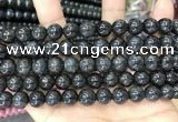 CBJ560 15.5 inches 10mm round black jade beads wholesale