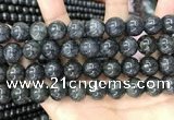 CBJ561 15.5 inches 12mm round black jade beads wholesale