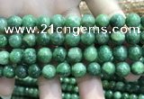 CBJ638 15.5 inches 10mm round Russian green jade beads wholesale