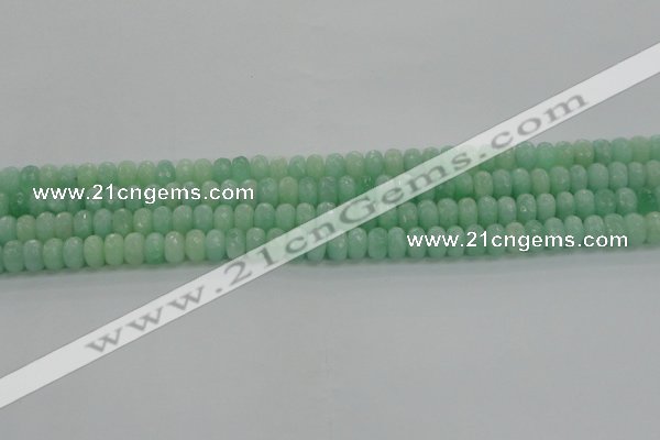 CBJ65 15.5 inches 5*8mm faceted rondelle jade gemstone beads