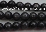 CBJ656 15.5 inches 6mm round black jade beads wholesale
