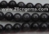 CBJ656 15.5 inches 6mm round black jade beads wholesale