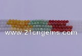 CBJ661 15.5 inches 6mm round mixed jade beads wholesale