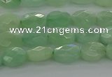 CBJ67 15.5 inches 6*8mm faceted oval jade gemstone beads