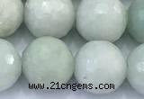 CBJ683 15 inches 10mm faceted round jade gemstone beads