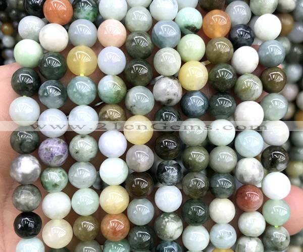 CBJ696 15 inches 8mm round jade beads wholesale