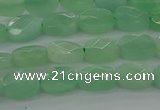 CBJ70 15.5 inches 7*9mm faceted rectangle jade gemstone beads