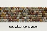 CBJ740 15.5 inches 6mm round petrified wood jade gemstone beads wholesale