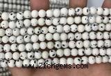 CBJ746 15.5 inches 6mm round dalmatian jade gemstone beads wholesale