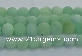 CBJ80 15.5 inches 4mm round matte jade gemstone beads wholesale