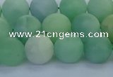 CBJ83 15.5 inches 10mm round matte jade gemstone beads wholesale