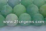 CBJ84 15.5 inches 12mm round matte jade gemstone beads wholesale