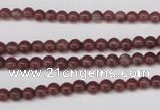 CBQ200 15.5 inches 4mm round strawberry quartz beads wholesale