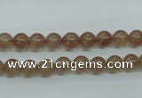 CBQ201 15.5 inches 6mm round strawberry quartz beads wholesale