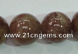 CBQ208 15.5 inches 20mm round strawberry quartz beads wholesale