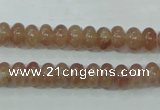 CBQ220 15.5 inches 5*8mm rondelle strawberry quartz beads