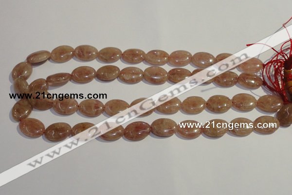 CBQ23 15.5 inches 15*20mm oval strawberry quartz beads wholesale