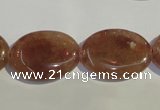 CBQ24 15.5 inches 18*25mm oval strawberry quartz beads wholesale