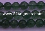 CBQ421 15.5 inches 6mm round green strawberry quartz beads