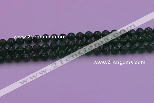 CBQ423 15.5 inches 8mm round green strawberry quartz beads