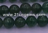 CBQ424 15.5 inches 9mm round green strawberry quartz beads