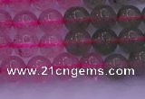 CBQ428 15.5 inches 7mm round mixed strawberry quartz beads