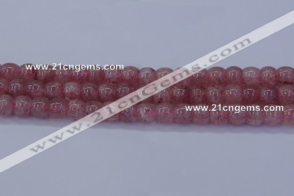 CBQ440 15.5 inches 8*11mm drum lavender strawberry quartz beads