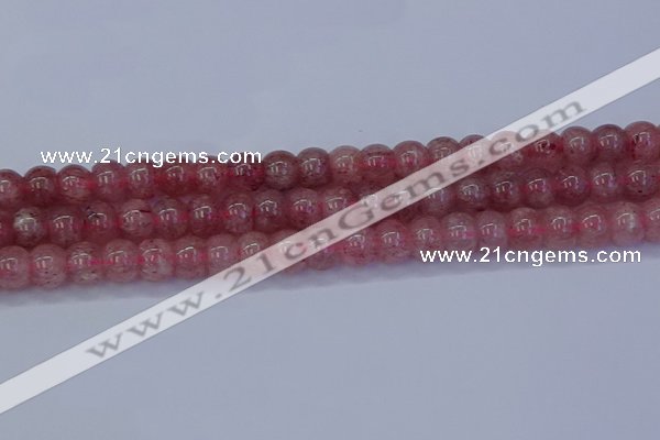 CBQ441 15.5 inches 10*12mm rondelle strawberry quartz beads