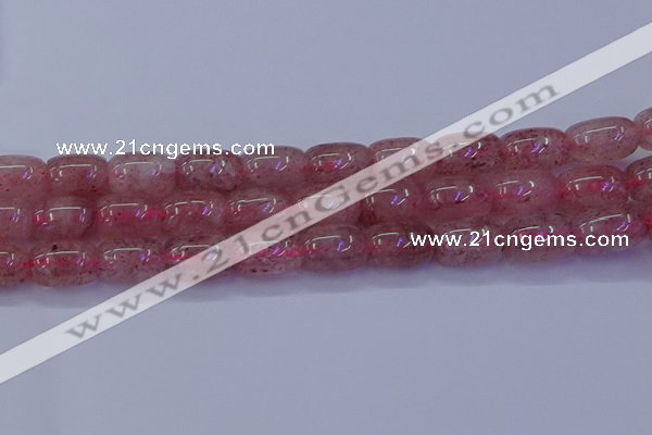 CBQ449 15.5 inches 13*18mm drum strawberry quartz beads