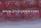 CBQ450 15.5 inches 15*20mm drum strawberry quartz beads