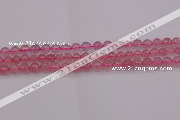 CBQ482 15.5 inches 8mm round strawberry quartz beads wholesale