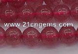 CBQ488 15.5 inches 10mm round strawberry quartz beads wholesale