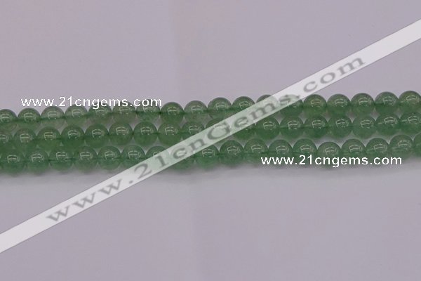 CBQ492 15.5 inches 8mm round green strawberry quartz beads