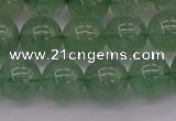 CBQ493 15.5 inches 10mm round green strawberry quartz beads