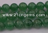 CBQ496 15.5 inches 6mm round green strawberry quartz beads