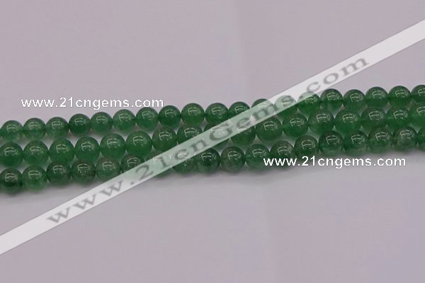 CBQ497 15.5 inches 8mm round green strawberry quartz beads